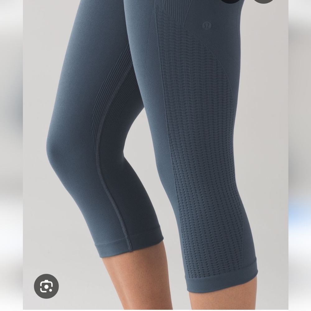 Lululemon Flow & Go Crop. These are seamless, high-rise leggings